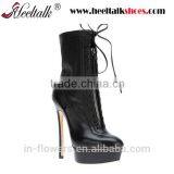 High Quality Genuine Leather Women Ankle Boots Platform Short Boots thumbnail-1