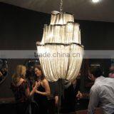 Chrome Nickel Aluminum Chain Pendant Lighting thumbnail-5