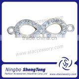 Wholesale Crystal Infinity Charms Rhinestone Connector For Jewelry Making thumbnail-1