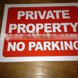 Waterproof no Parking Warning Label and Sign (M-CS073)