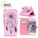 For Iphone 4 / 4s / 5 / 5s / 6s / 6s Plus Soft Silicone Case Inside Colored Drawing The Wallet Leather Phone Case thumbnail-4