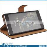 Leather Card Slot Flip Cover With Stand for Huawei Ascend P8 Case thumbnail-2