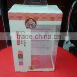 Colorful Printed Clear Cosmetic Package PVC Box With Hanger