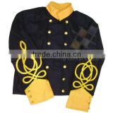 ACW Double Breasted Union Blue Shell Jacket With Yellow Cuffs & Collar