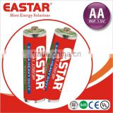 Super heavy duty 100 mins AA r6p battery carbon type for lights and etc