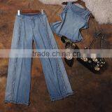 Ladies Summer Pure Cotton Jeans Fashion Sets thumbnail-1