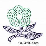 Hot Fix Rhinestone Transfer of Flower Design for Clothing Decoration thumbnail-2