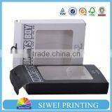 Customized Underwear Folding Packaging Paper Box With Clear Window thumbnail-1