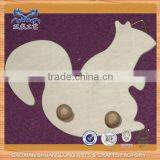 New Design Lovely Squirrel Shaped Carved Wooden Wall Hook