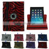 High Quality Case For IPad 2 3 4 Rotation Leather Case, For IPad 2 3 4 Zebra Leather Cover