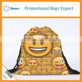 New Recycle Custom 600d Polyester Emoji Backpack Emoji Bag thumbnail-3