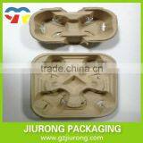 Disposable Paper Cup Tray 2 and 4 Cup Carry Trays Saves You Space thumbnail-1