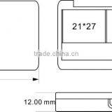 3 Color Rectangular With Transparent Window Eyeshadow Case thumbnail-2