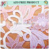 Hot Sale Colorful Contracted Flowers Water Soluble Lace Fabric Chemical Lace Embroidery Fabric thumbnail-5