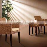 Water Hyacinth Coffee Chair With Wooden Table