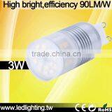 High Quality Super Warm 2700k Dimmable g9 Led Lamp 3w With 3 Years Warranty