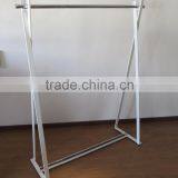 Floor Standing A Shaped Straight Rail Baby Clothes Hanger Stand thumbnail-2