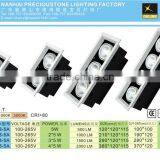 Double-Head 2*12W Embedded Led Grille Lamp Light Fixture thumbnail-2