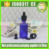 Empty Glass Eye Dropper Blue Serum Bottles for Aromatherapy Essential Oils thumbnail-3