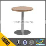 Round coffee table reception table with simple elegant design