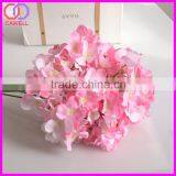 5 Heads Blue and White Hydrangea Bouquet Cheap Artificial Hydrangea Flower thumbnail-3