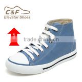 hotselling fashion sneekers height increasing canvas shoes