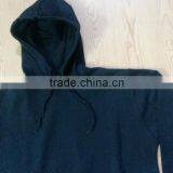 Long Pullover Rounded Bottom Side Zip Hoodie thumbnail-3