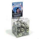 Cheap Transparent Acrylic Donation Boxes With Lock
