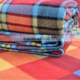 China Supplier Polyester Blanket New Product Check Print Fleece Blankets