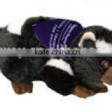 Customized Imprinted Plush Soft Stuffed Black Tasmanian Devil Logo T-shirt Ribbon Black Tasmanian Devil Animal Toys thumbnail-1