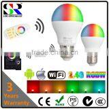 Chinese low price China Factory direct sales 6W WIFI LED RGBW bulb light