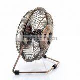 Portable Bronze 6 Inch Metal Mini Fan Usb thumbnail-4