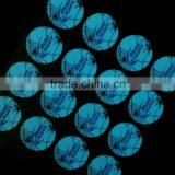 Blue Round Glow in the Dark Stickers thumbnail-1