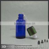 30ml Blue Glass Small Empty Essential Oil Eliquid Ejuice Drip Bottle With Childproof Cap thumbnail-3