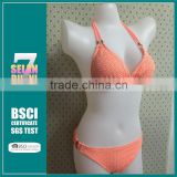 Hot Sale Cheap Removable CUP Swimwear Crochet Bikini With Top quality
