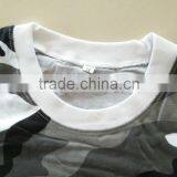 OEM 60% Cotton 40% Polyester Jersey Grey Camouflage Military Plain T Shirt thumbnail-3