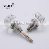 2 1/6 Inch Bling Zinc Base Clear Dining Hall Crystal Glass Handles