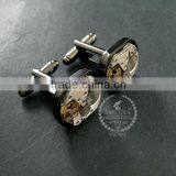 15x18mm Vintage Style Steam Punk Watch Movement Core Rhodium,metal Gun Black Fashion Cuff Links 6600067 thumbnail-5
