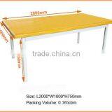 School Furniture Wooden Top School Library Reading Room Table thumbnail-2