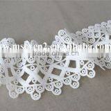 High Quality of Polyester Lace Trim, Chemical Lace Trim White Lace in 7 1/2 cm for Lady Garments thumbnail-3