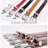 2014 New Arrival Western Ladies Rivet New Fashion Belt With Flower Leather Pattern Buckle Wholesale /Retail Sell thumbnail-2