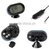 Brand New 12-24V Digital Auto Car Thermometer + Car Battery Voltmeter Voltage Meter Tester Monitor + Noctilucous Clock thumbnail-5