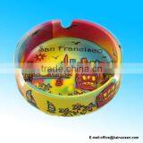 San Francisco Ashtray Neon Rainbow 4 Inch Ceramic thumbnail-1