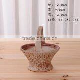 Ceramics Flower Pot for Home Office Desk Garden Decoration thumbnail-4