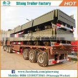 Drop Side Bulk Cargo Transport Semi Trailer Utility Cargo Side Wall Trailer thumbnail-5