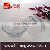 2016 Wholesale Hight White Glass Bowl ,Soccer Shaped Salad Glass Bowl, thumbnail-1