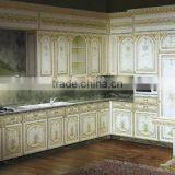 Vitoria Style Wooden Kitchen Cabinet With Drawing, Hand Carved Wooden Kitchen Furniture Set, Vintage Design Kitchen Appliance thumbnail-2