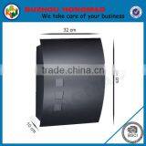 Black Wall Mounted Out Door Mailbox thumbnail-1