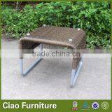 Square Patio Table / Side Table With Glass on Top thumbnail-1