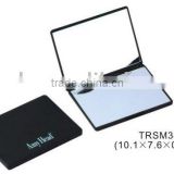 Plastic rectangle pocket compact mirror custom logo cosmetic mirror